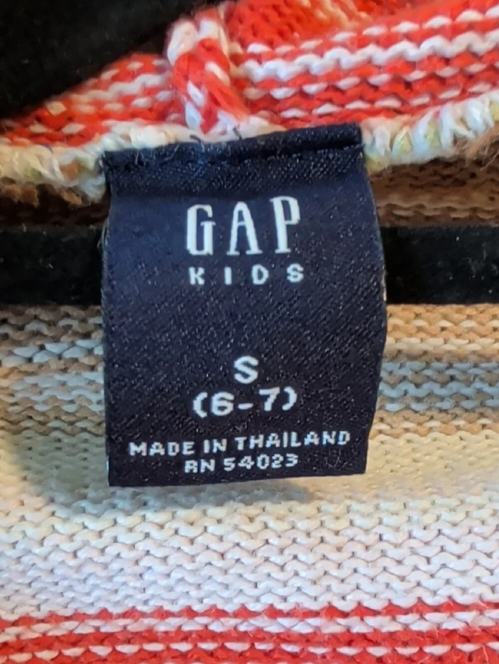 GAP Kids Multicolor Striped Knit Zip Hoodie